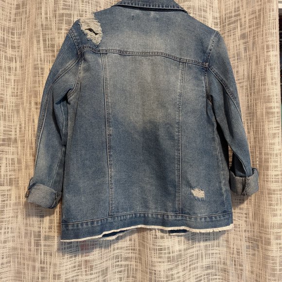 Vanilla Star Distressed Jean Jacket - Picture 3 of 3